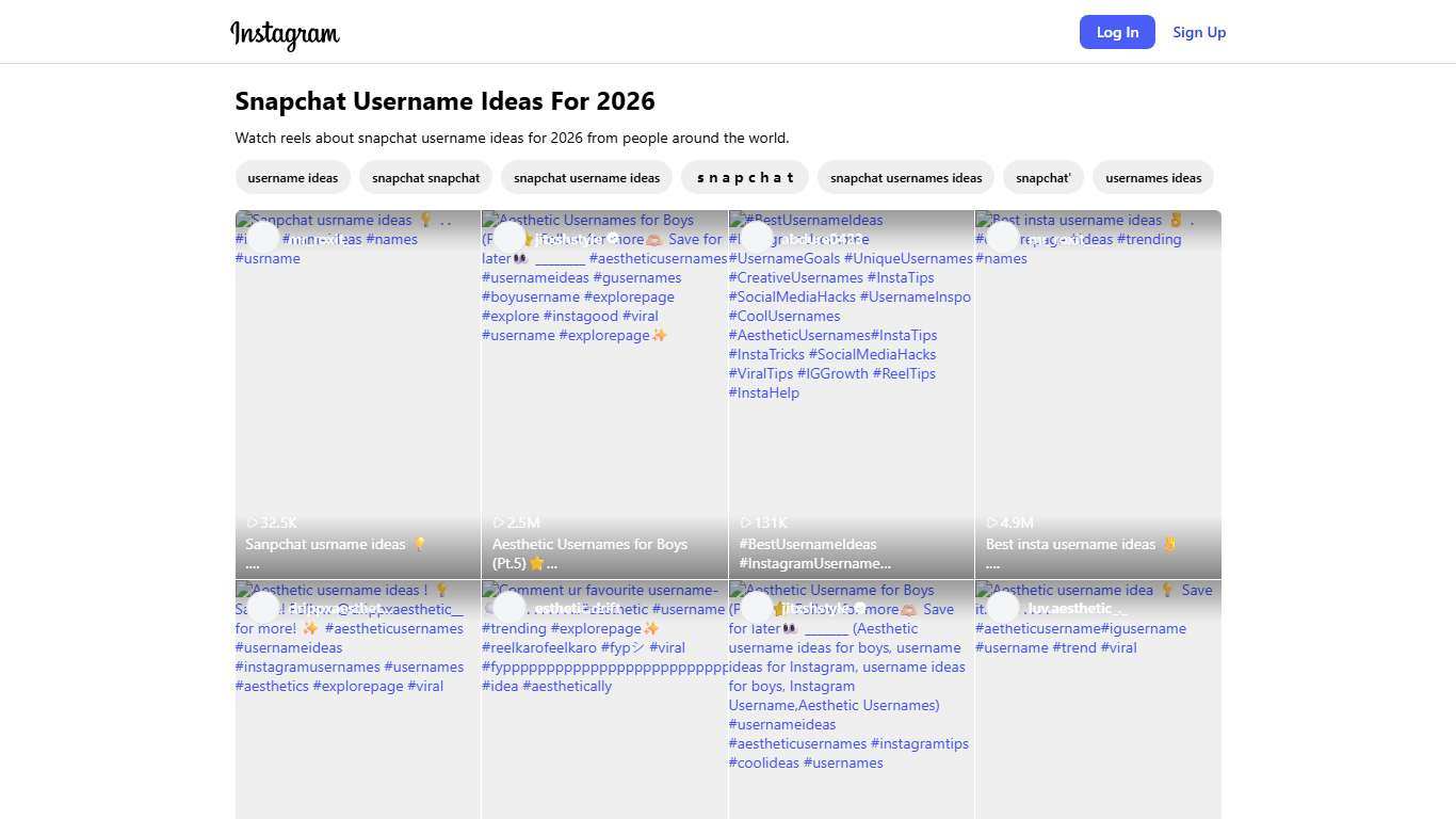 Snapchat Username Ideas For 2026
